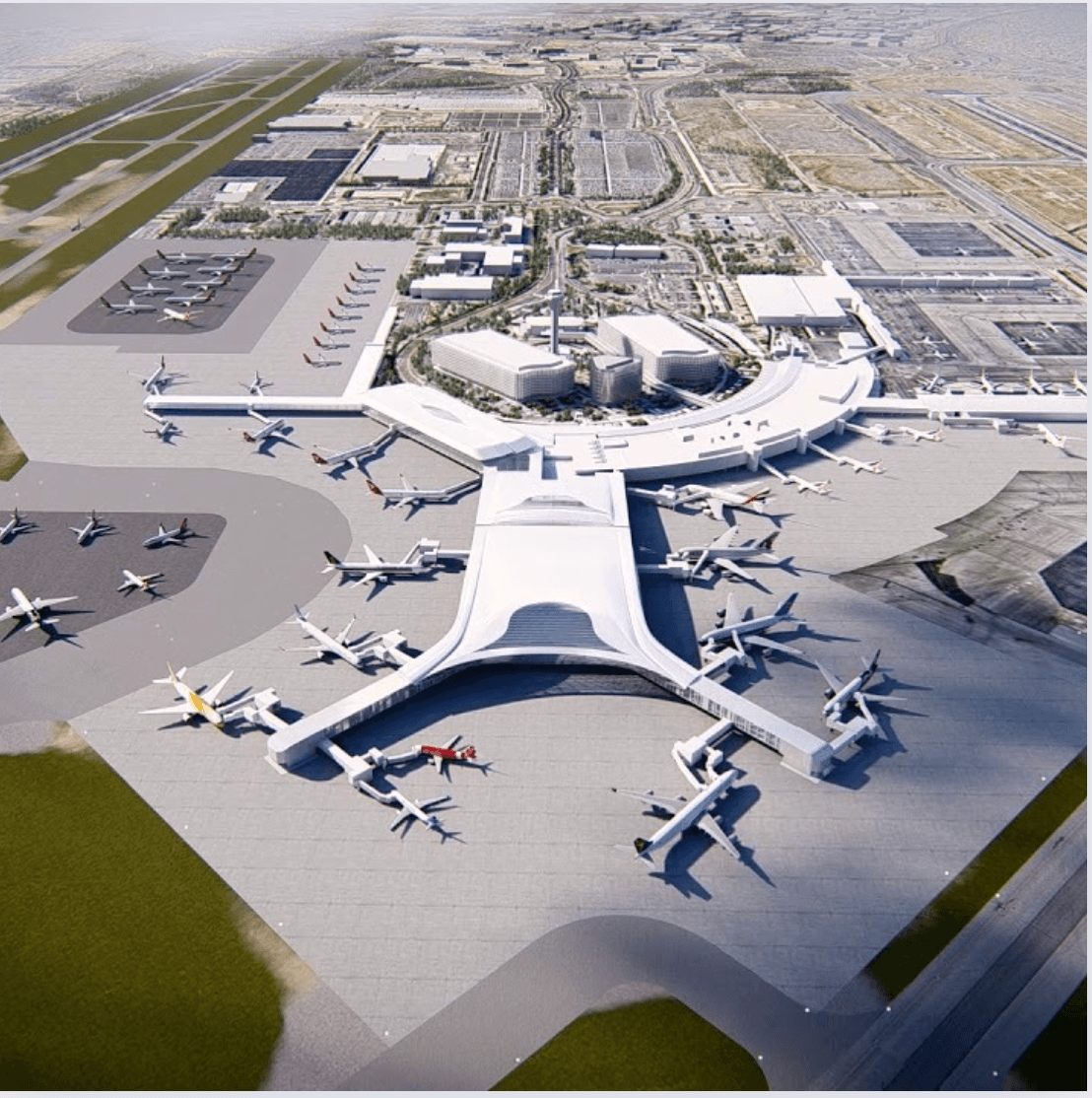 Perth Airport terminal for visitors flying into Perth
